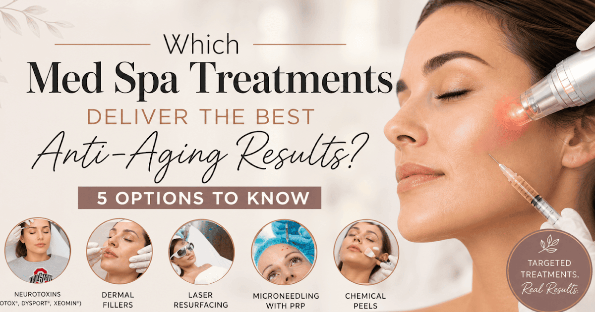 Which Med Spa Therapies Ship the Finest Anti-Growing older Outcomes? 5 Choices to Know